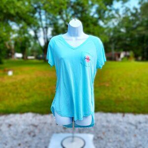 Perfectly Southern Girl Graphic Tee  V-Neck Cotton Blend Shirt Made In America R